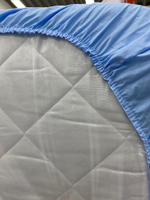 Комплект постельного белья 17-ти предметный "AmaroBaby" (подушечки), Candy Bear, голубой сатин