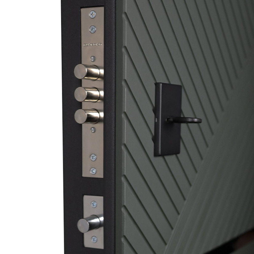 Стальная дверь «Малахит». Заказная модель.