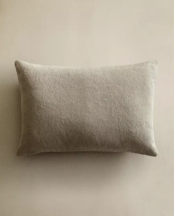 ZARA HOME ЛЬНЯНАЯ НАВОЛОЧКА ДЛЯ ДЕКОРАТИВНОЙ ПОДУШКИ, СВЕТЛО-БЕЖЕВЫЙ