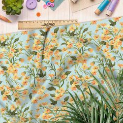 Ткань оксфорд 210 цветочные переплетения