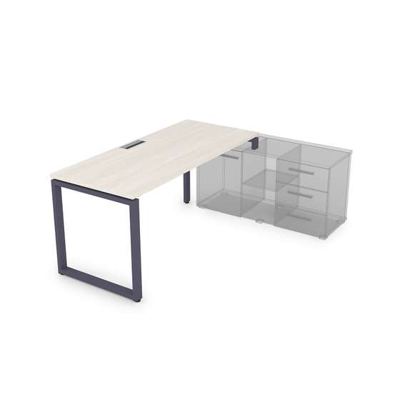 СТП-О.985 Стол рабочий прямолинейный, три опоры - правый (1800*800*750)