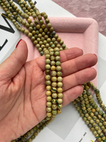 Нить бусин из яшмы 6,5мм