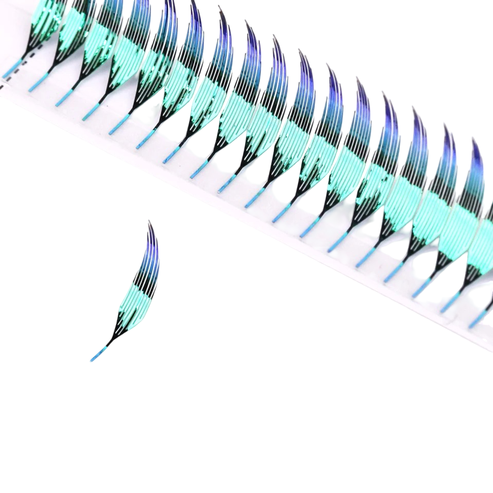 Ресницы перья для наращивания голографические