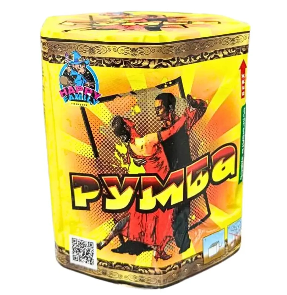 Батарея салютов Румба (FP-B203) от Фаворит Пиро Групп, 19 залпов, 25 мм