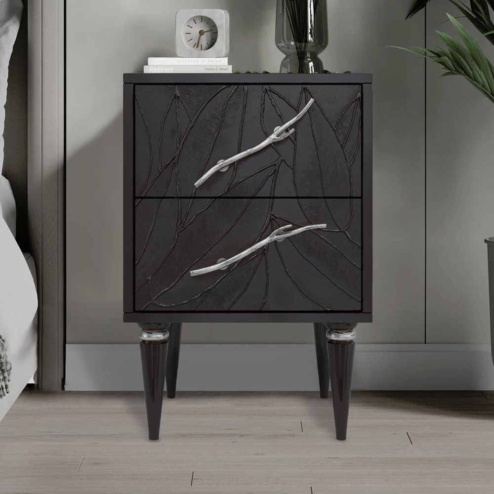 Тумба Арт Колор leaves Классик Сильвер Терпкий коричневый