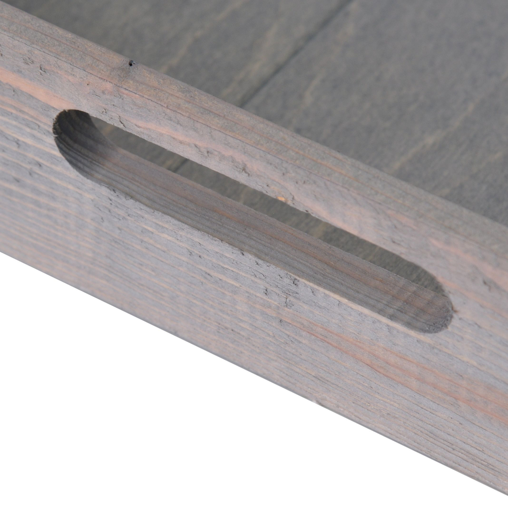 Поднос, 38х28, Флоутард, столик для завтрака в постель, для кухни, состаренный серый, Dipriz