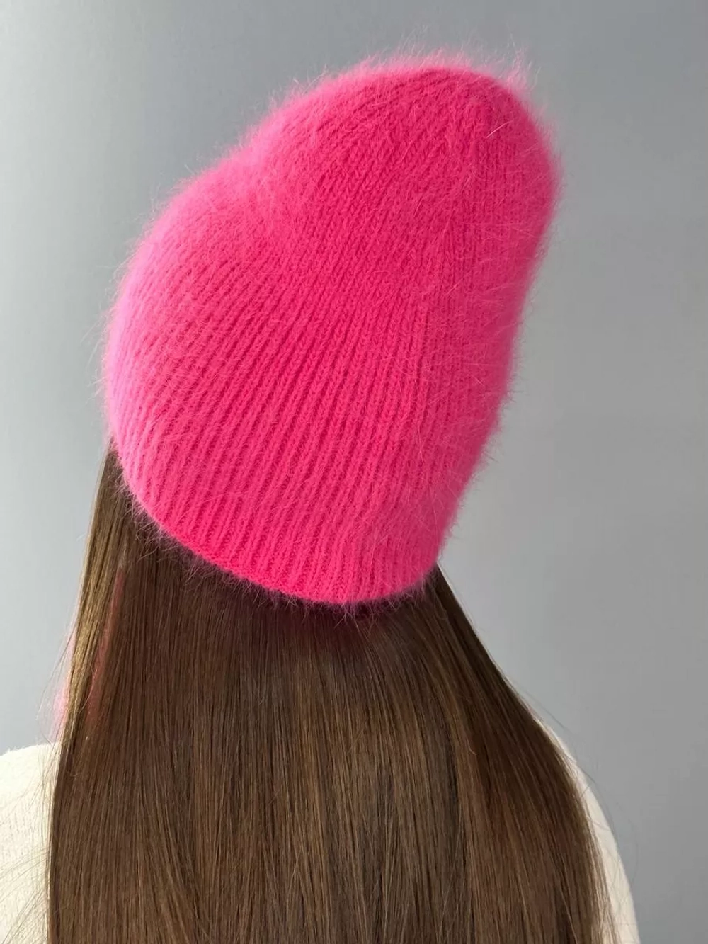 Комплект зимний шапка с шарфом и перчатками теплый вязаный