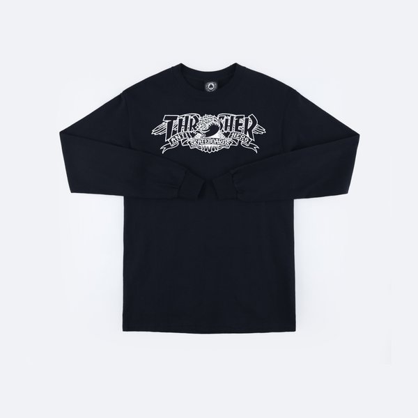 Лонгслив Thrasher Mag Banner L/S (black) артикул: - купить в магазине Дайс