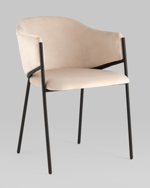 Стул Brace велюр молочный