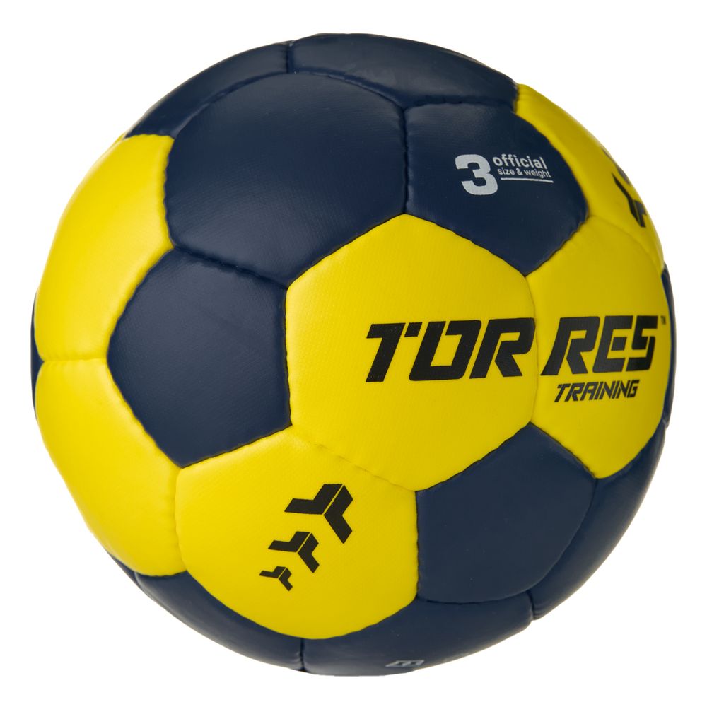 Мяч ганд. TORRES Training, H32453, р.3, ПУ, 4 подкл. слоя, руч. сшивка, мультиколор