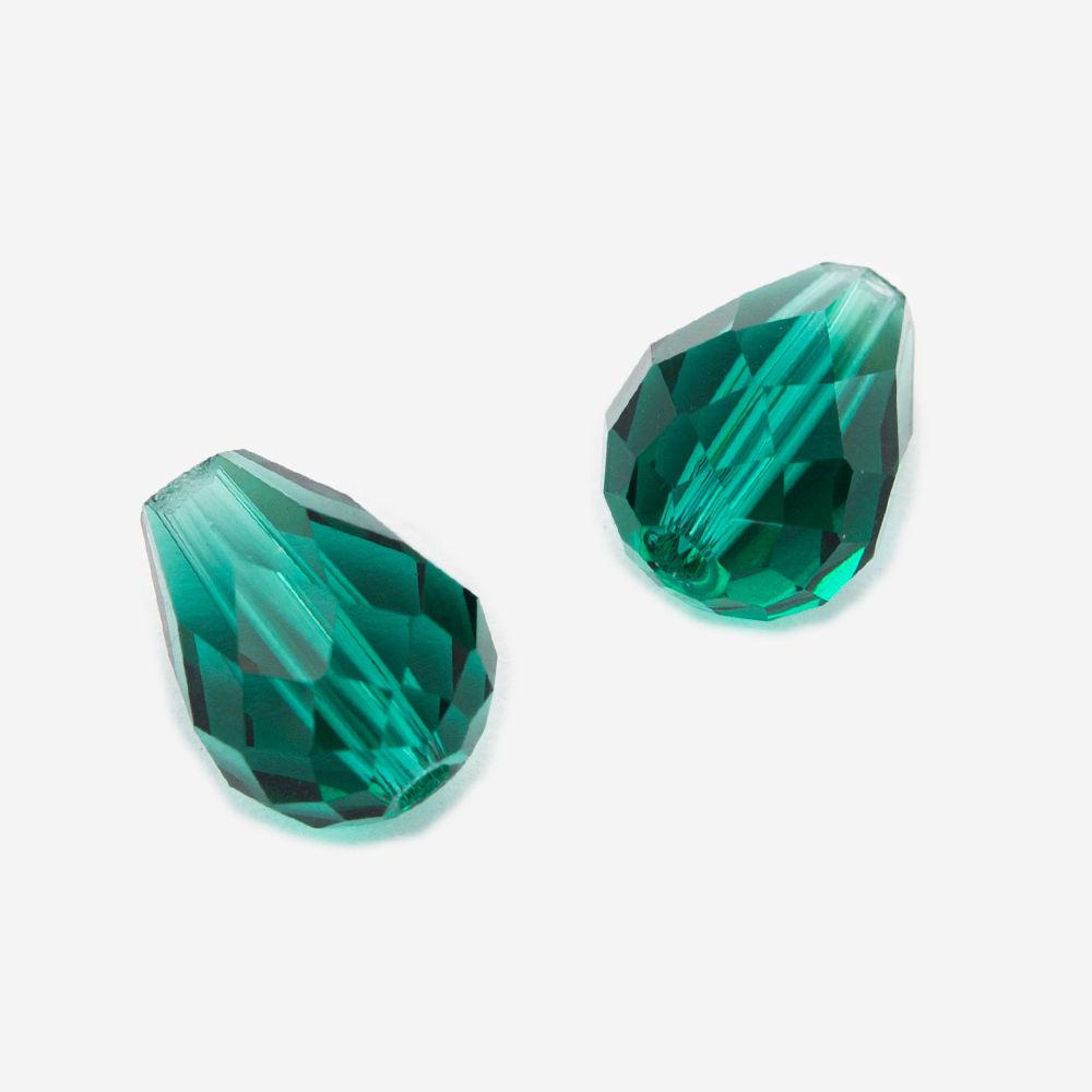 Бриолетт, оттенок "Благородный изумруд", хрусталь