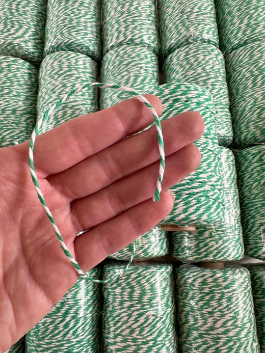 Зелёно-белый шпагат, 250 м