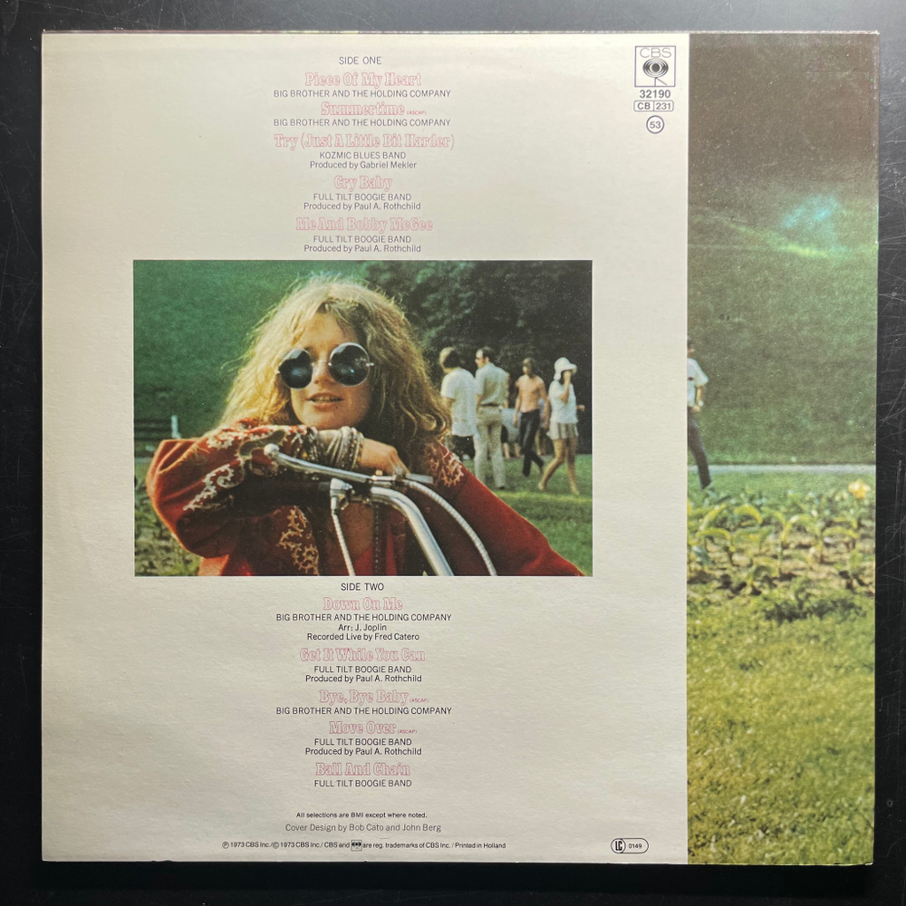 Janis Joplin ‎– Janis Joplin's Greatest Hits (Голландия)