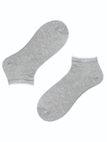 Женские короткие носки Sneaker classic - 2 шт. (Размер: 25) (Цвет: серый)