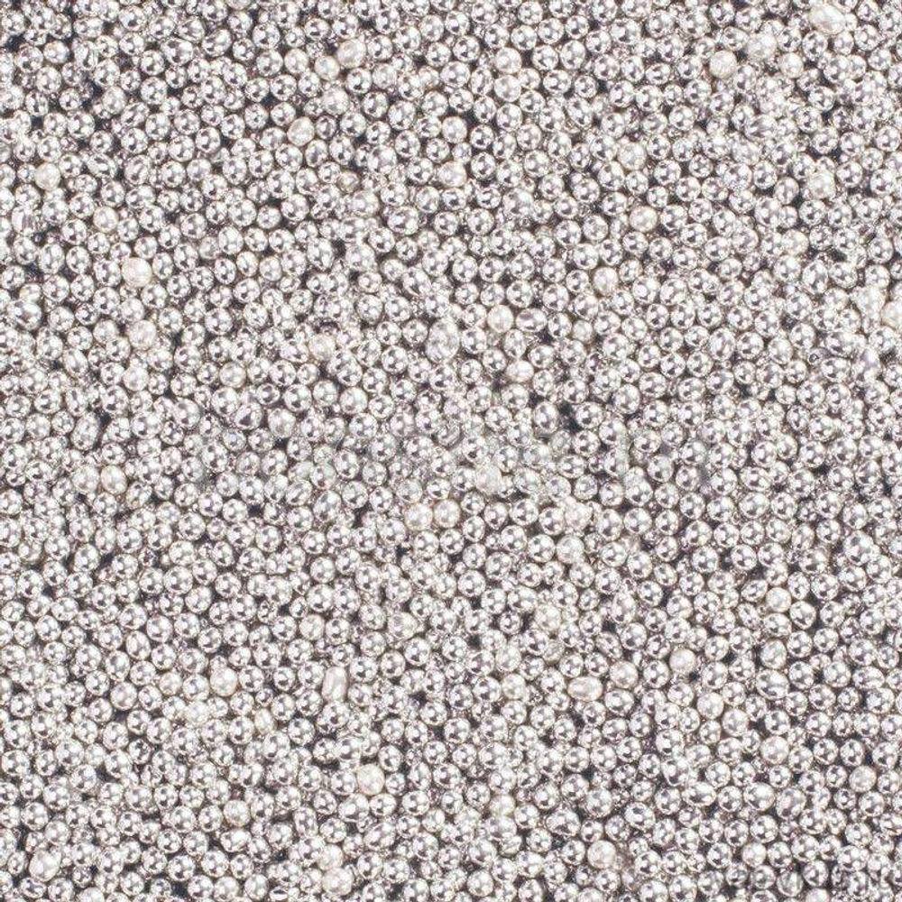 Посыпка сахарная "Шарики" 2 мм серебро