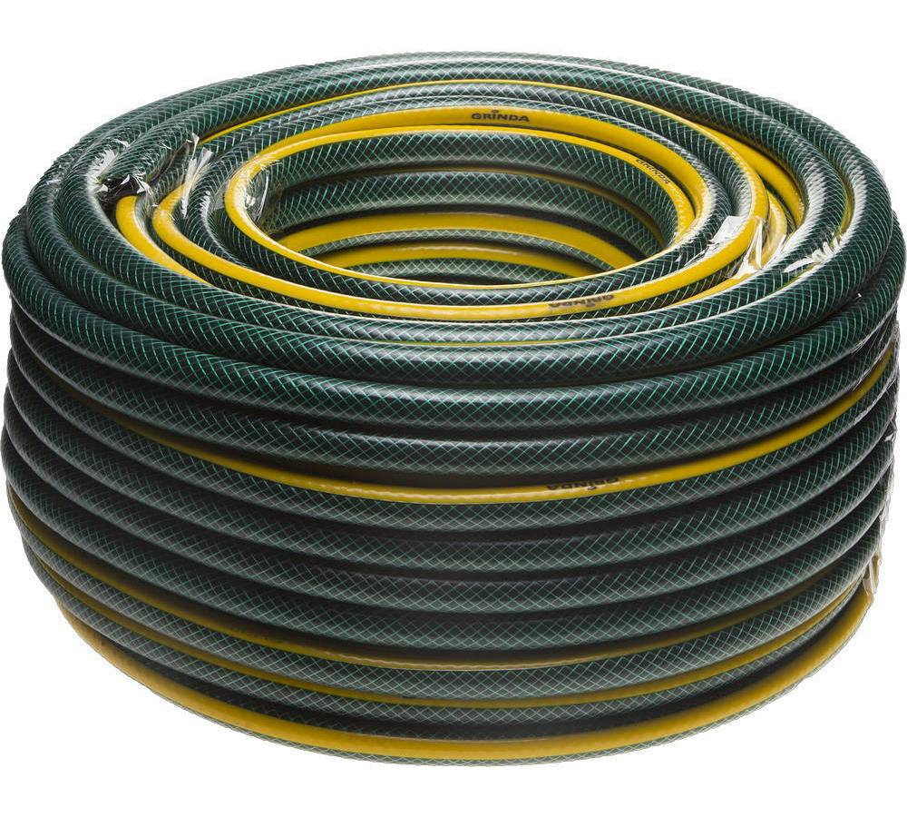 GRINDA STANDARD, 1/2″, 50 м, 20 атм, трёхслойный, армированный, поливочный шланг (429000-1/2-50)