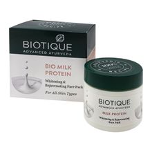 Biotique Омолаживающая отбеливающая маска Био протеины молока Bio Milk Protein Whitening and Rejuvenating Face Pack 50 гр