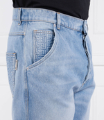 Джинсы Balmain - голубой(AH1MM000 DD09)