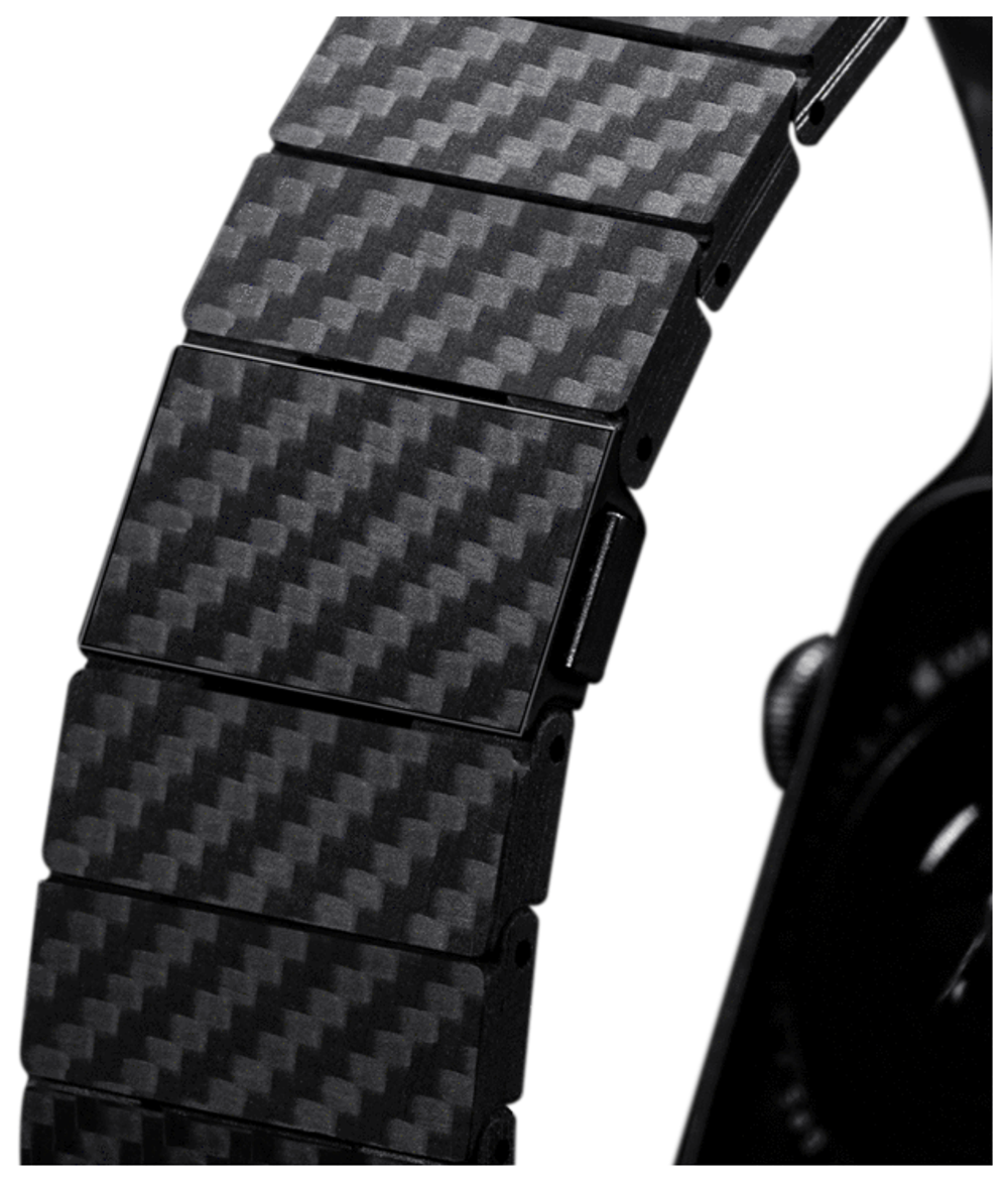 Браслет Apple Watch 38/40mm (AWB1002) Pitaka black carbon