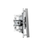 ARTGALLERY 2-клавишный ВЫКЛЮЧАТЕЛЬ ДЛЯ ЖАЛЮЗИ, 2х сх.4, 10А, механизм, быстрозажим. клем., СТАЛЬ