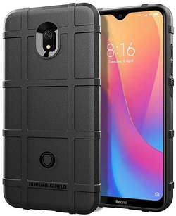 Чехол для Xiaomi Redmi 8A цвет Black (черный), серия Armor от Caseport