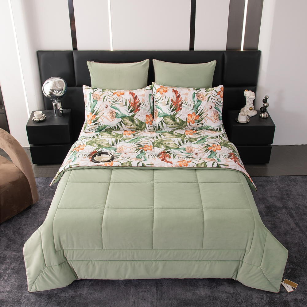 Комплект постельного белья Сатин Velouria Luxe с Одеялом VL017