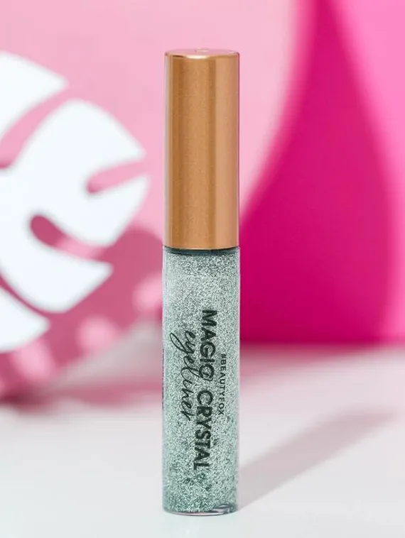 Глиттерная подводка для глаз, оттенок серебристый