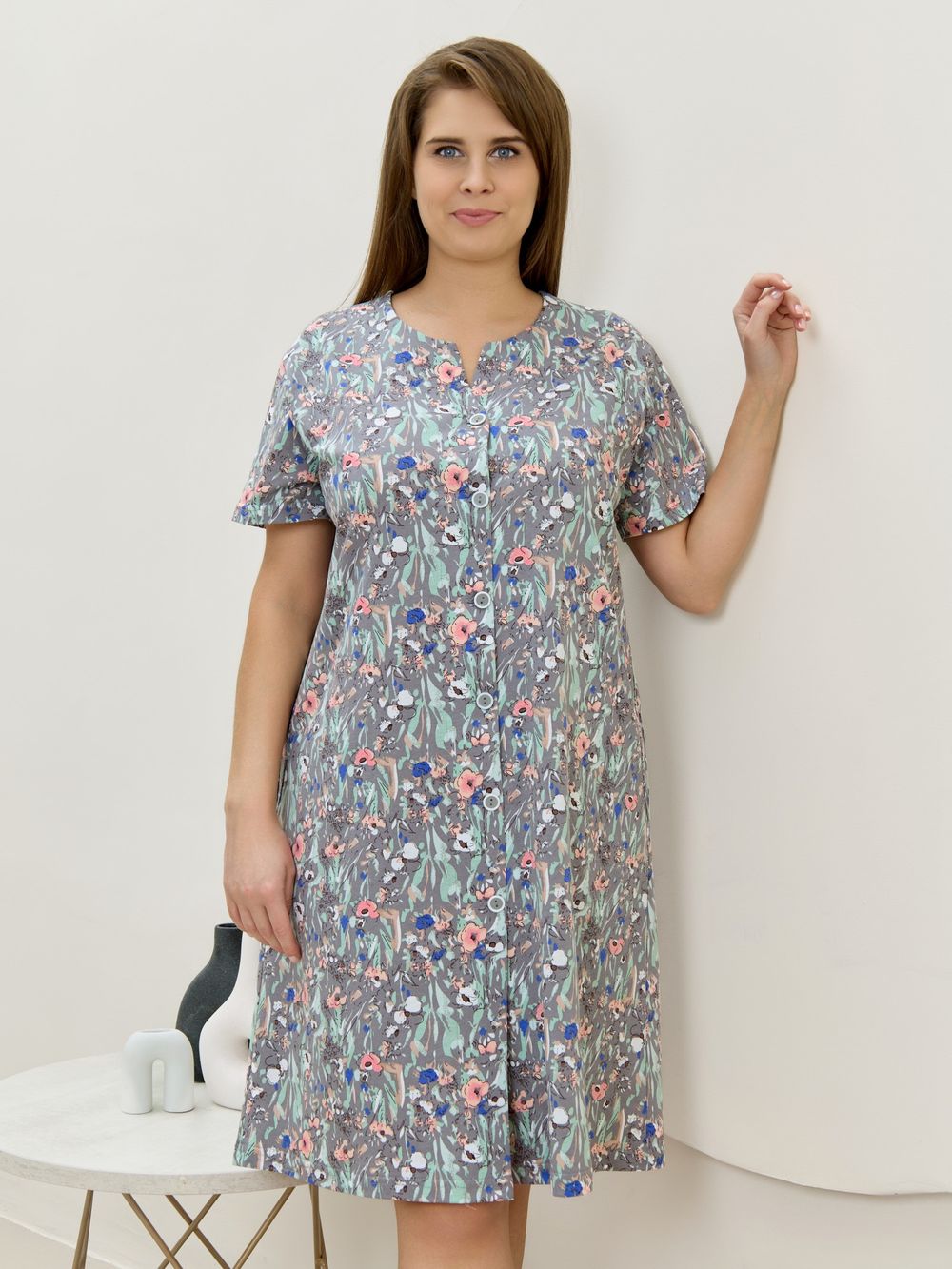 Халат Рейна Виотекс СЕРЫЙ