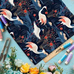 Ткань Ниагара Софт сказочные цапли