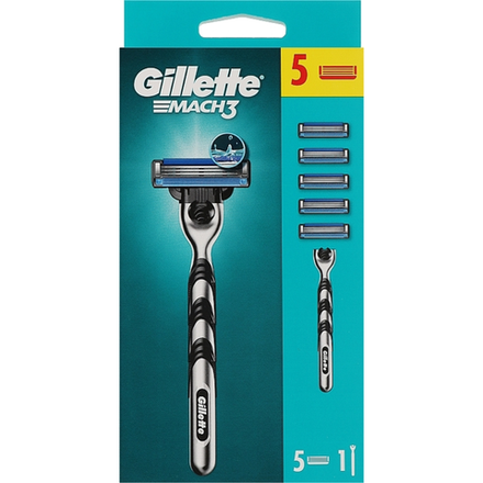 Бритвенный станок Gillette Mach3 + Запаски