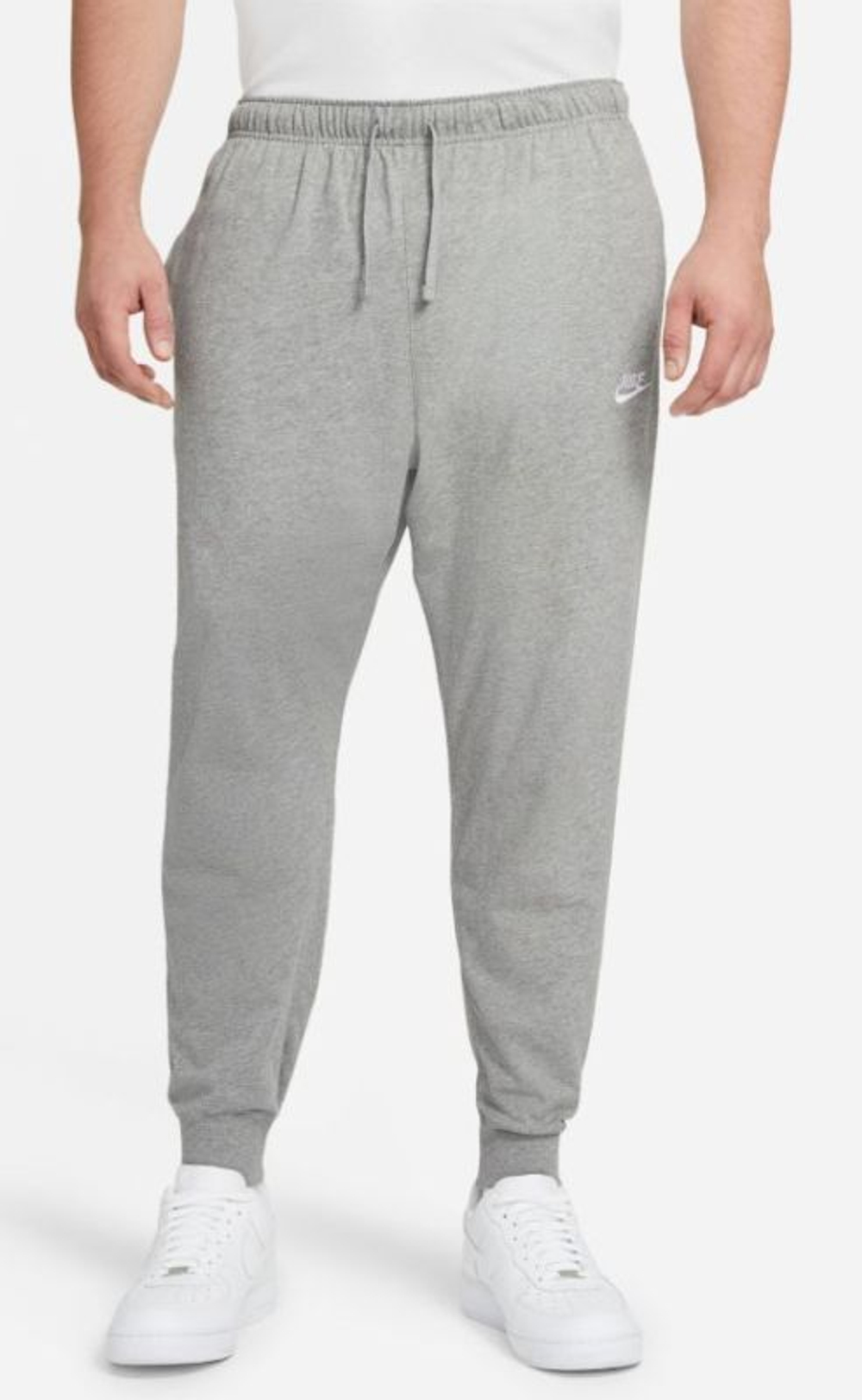 Мужские теннисные штаны Nike Sportswear Club Jogger M - dark grey heather/white