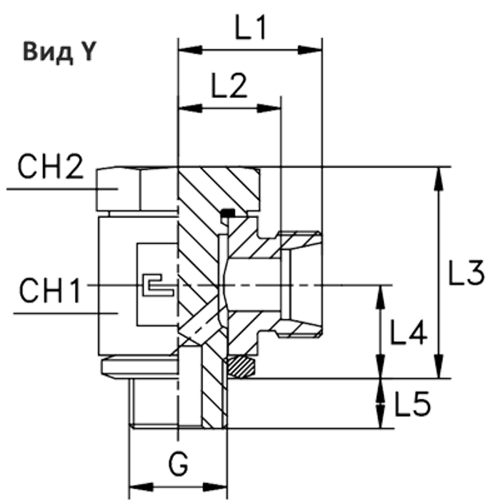 Соединение JE DL35 BSP 1.1/4" (корпус)