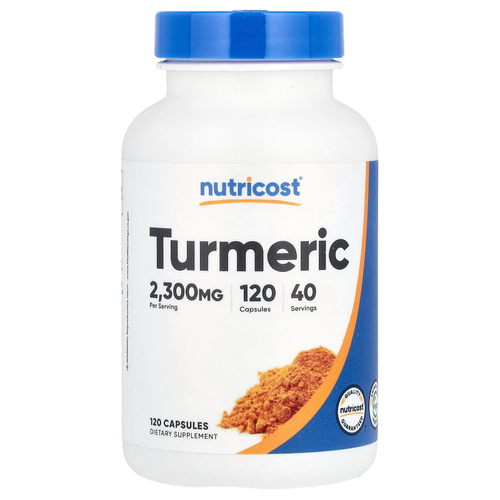 Nutricost, куркума, 120 капсул