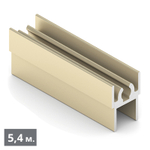 СТАНДАРТ Рамка верхняя двери (5,40 м) золото матовое (AL) (AS0720) Aristo