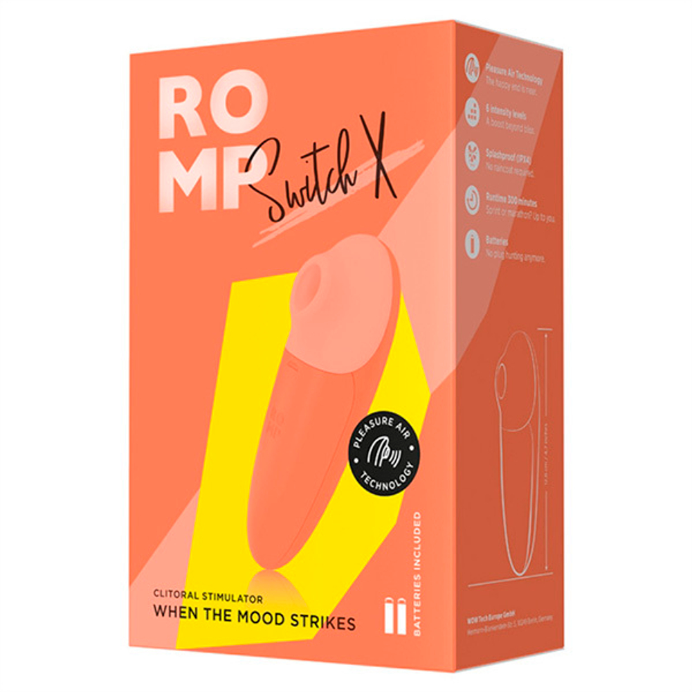 Бесконтактный клиторальный стимулятор 12,9см Romp Switch X Clitoral Stimulator