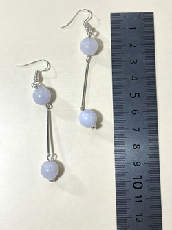 Серьги ангелит с палочкой