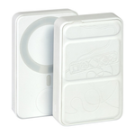 Внешний аккумулятор MagSafe с подставкой Студия Артемия Лебедева «Пауэрбанкус: Разветвитель» (10000 мА·ч) Беспроводная зарядка: Qi 15 Вт, магнитное крепление для зарядки Apple Watch (Qi 2 Вт). Проводная зарядка: USB-C. Есть Lightning для зарядки аккумулят