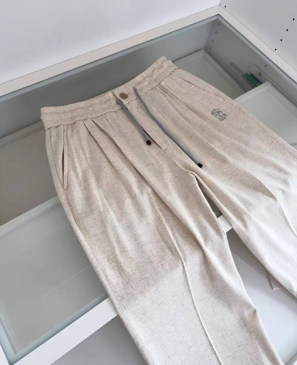 Льняные штаны Brunello Cucinelli