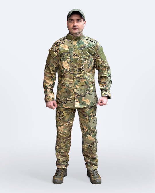 Тактический костюм ACU летний — Мультикам, износостойкий Rip-Stop