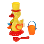 Набор для игры в песок с мельницей, ведерко, совок, сетка JX759B