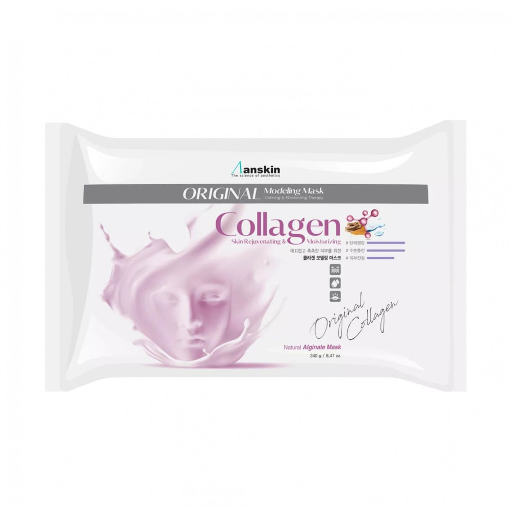 Маска альгинатная с коллагеном Anskin Modeling Mask Collagen Anti-Aging & Firming, 240 гр