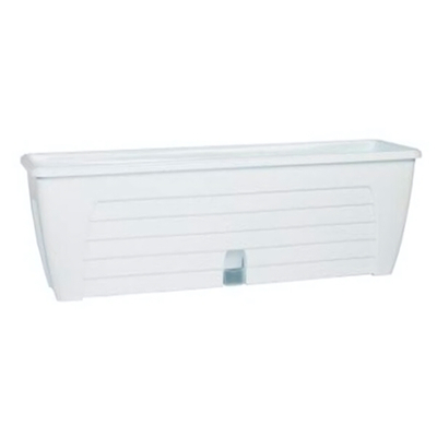 ЯЩИК БАЛКОННЫЙ "LIDO" 2 дренажн. картриджа БЕЛЫЙ (М) V12,3л 60*18*16,5*