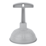 Вантуз Disco, D125 мм серебряный