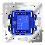 Перекрестный переключатель встраиваемый VOLTUM S70 одноклавишный 10А, (кашемир)