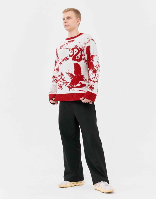 Свитер Candy Flip Двухсторонний красный/белый - фото 3