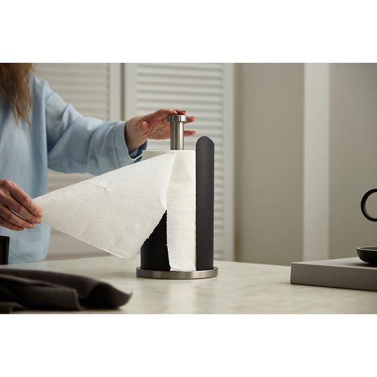 Держатель для бумажных полотенец riks, графит