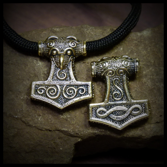 Кулон- подвеска "Молот Тора малый" латунь