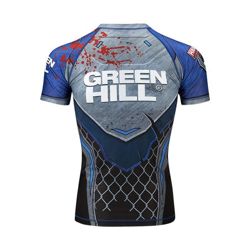 RGI-10569 Рашгард RASH GUARD HARDCORE черно-синий
