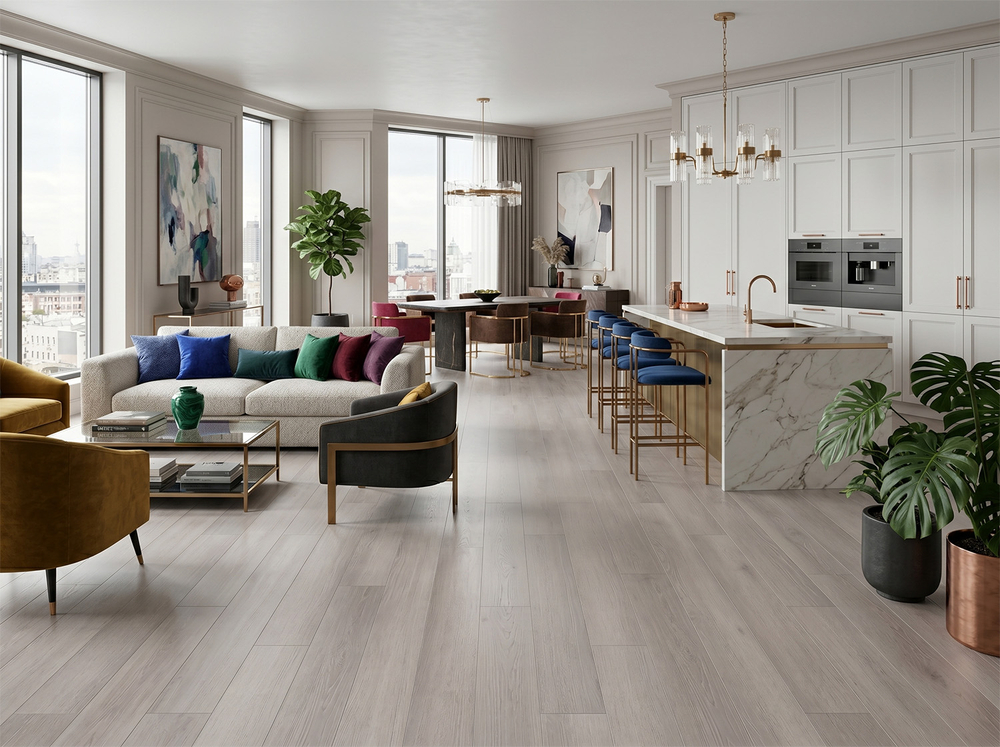 HDF Ламинат FLOORFORT Дуб Риверсайд 24007-3