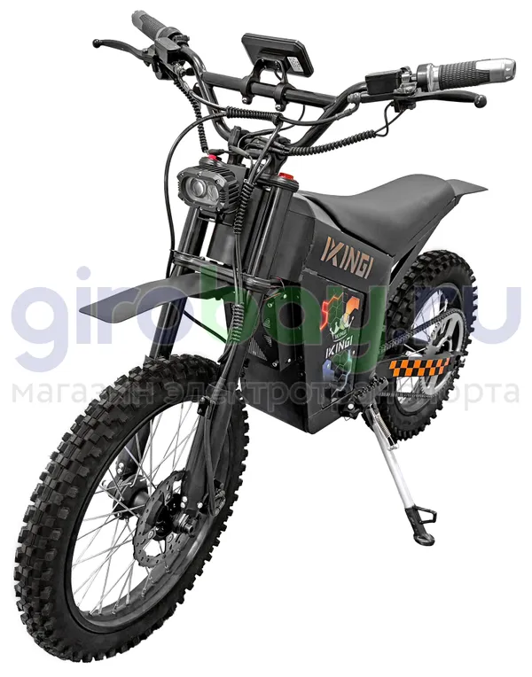 Электромотоцикл IKINGI WISH 01 1500W (52V/30Ah) - Чёрный фото №1